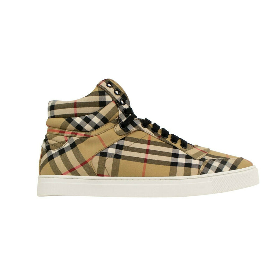 Vintage Check Reeth High-Top Sneakers - Beige