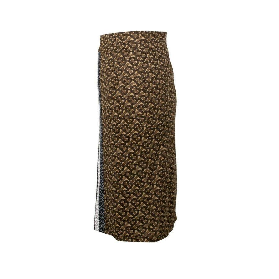 Burberry x Riccardo Tisci Bridle Stripe Logo Long Pencil Skirt - Brown