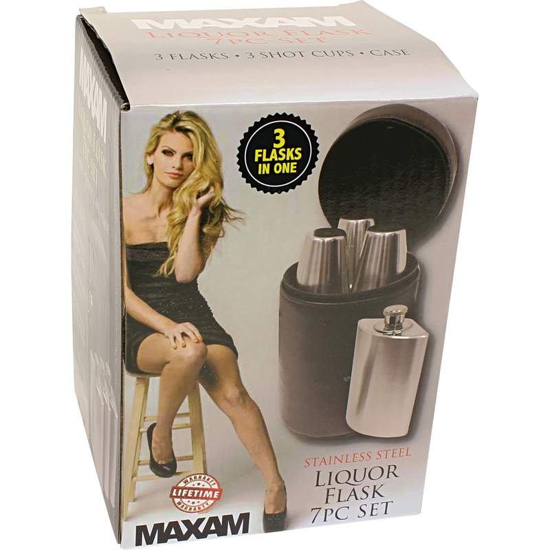 Maxam 7 PC Flask Set