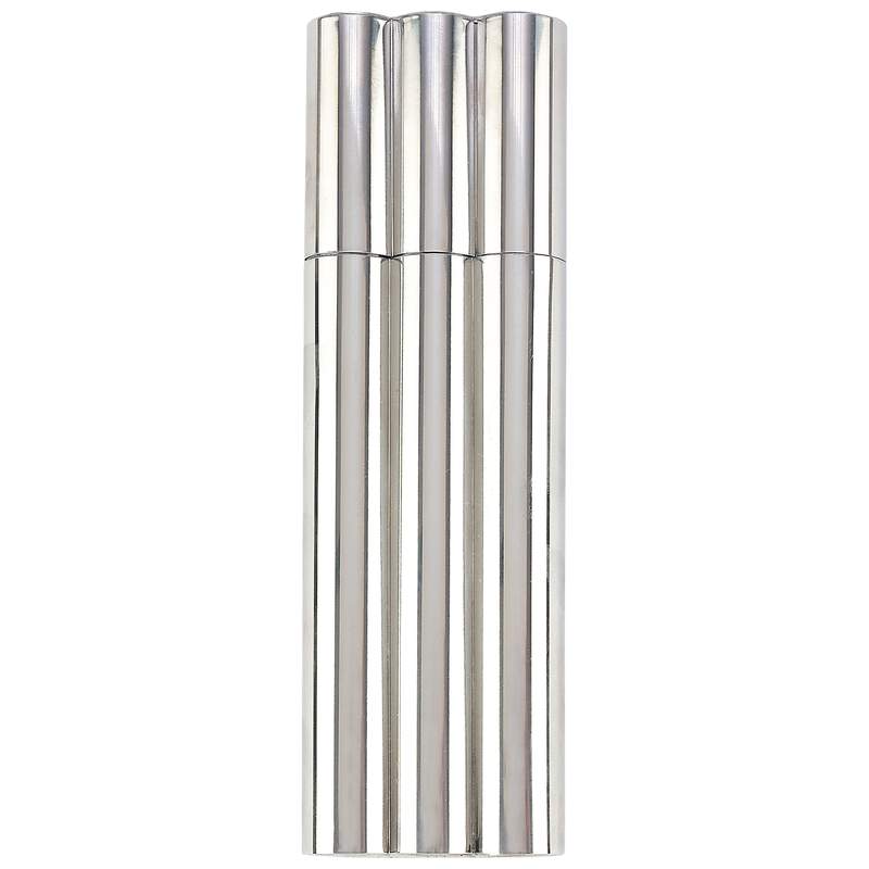 Maxam¬Æ 2oz Stainless Steel Flask with 2 Cigar Tubes