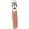 Maxam¬Æ 9oz Wide Mount Stainless Steel Flask w/Sapele Wood Wrap