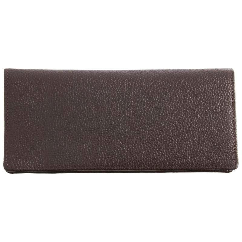 Embassy Chocolate Brown Solid Genuine Lambskin Leather Wallet