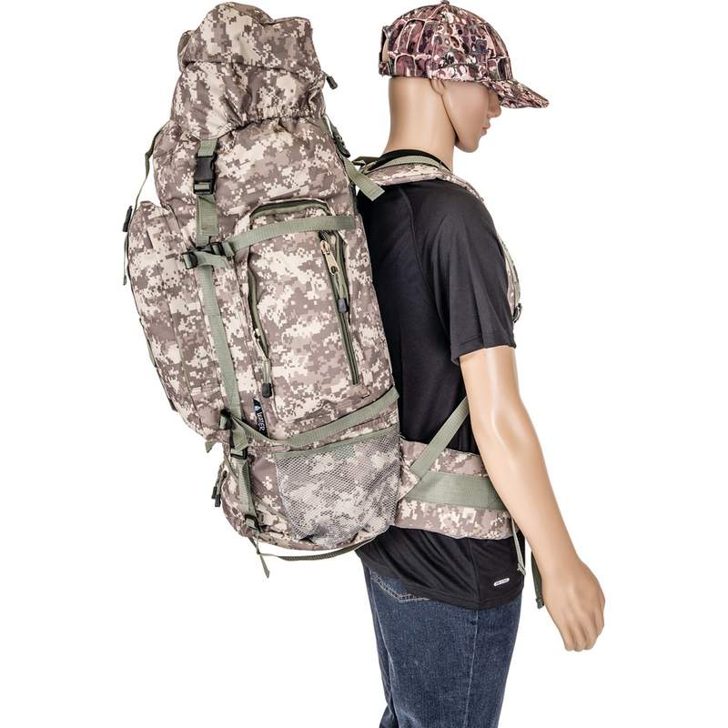 Extreme Pak Digital Camo Water-Resistant, Heavy-Duty Mountaineer's Backpack