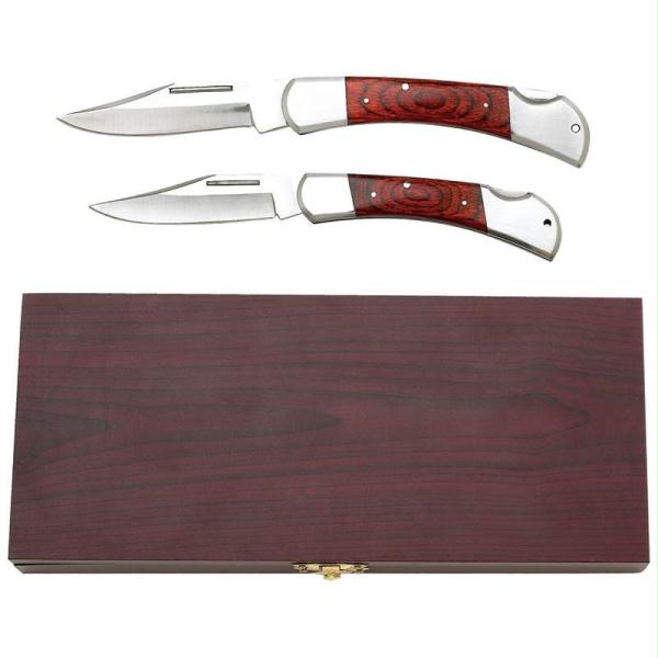 Maxam¬Æ 3pc Lockback Knife Set in Magnetic Gift Box