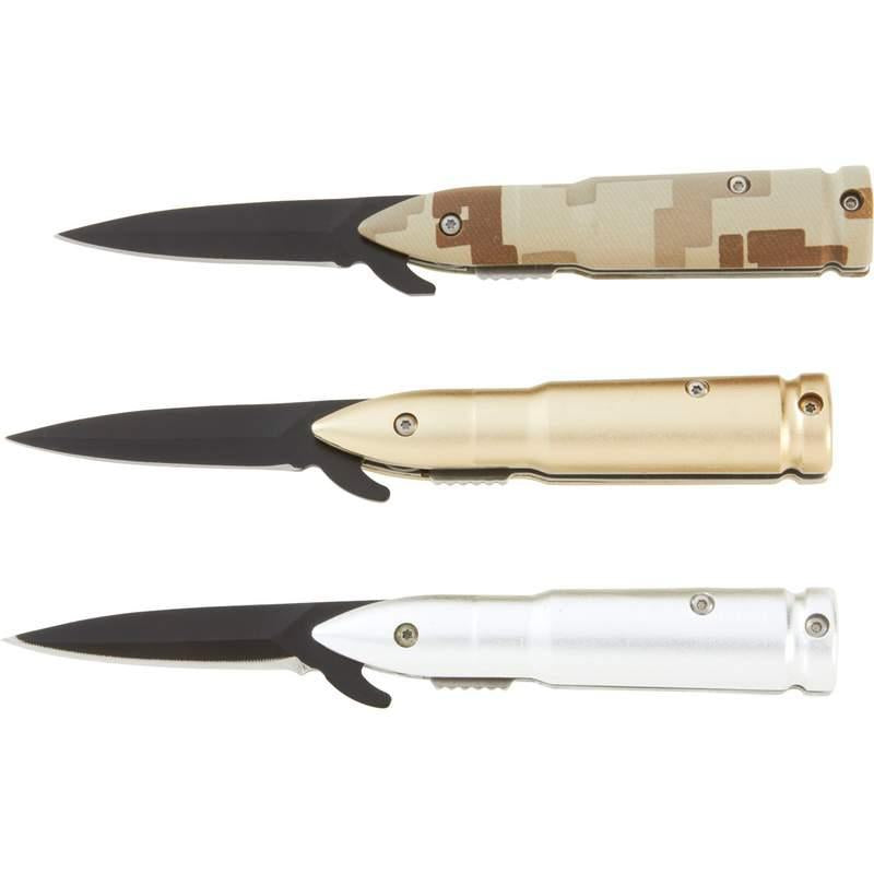 Maxam¬Æ 12pc Assisted Opening Bullet-Shaped Liner Lock Knife in Countertop Display