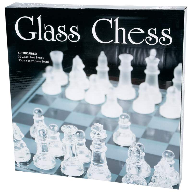 Maxam 33pc Glass Chess Set