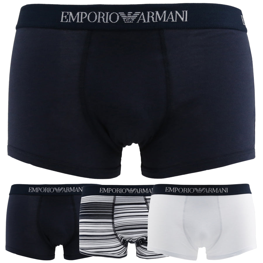 Emporio Armani - 3PACK_7P722_43935_DARKBLUE