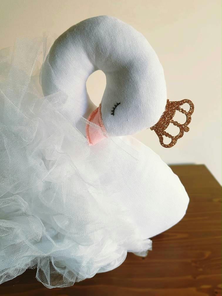 Handmade Big Swan Doll Stuffed Swan Plush Nursery Wedding Decor