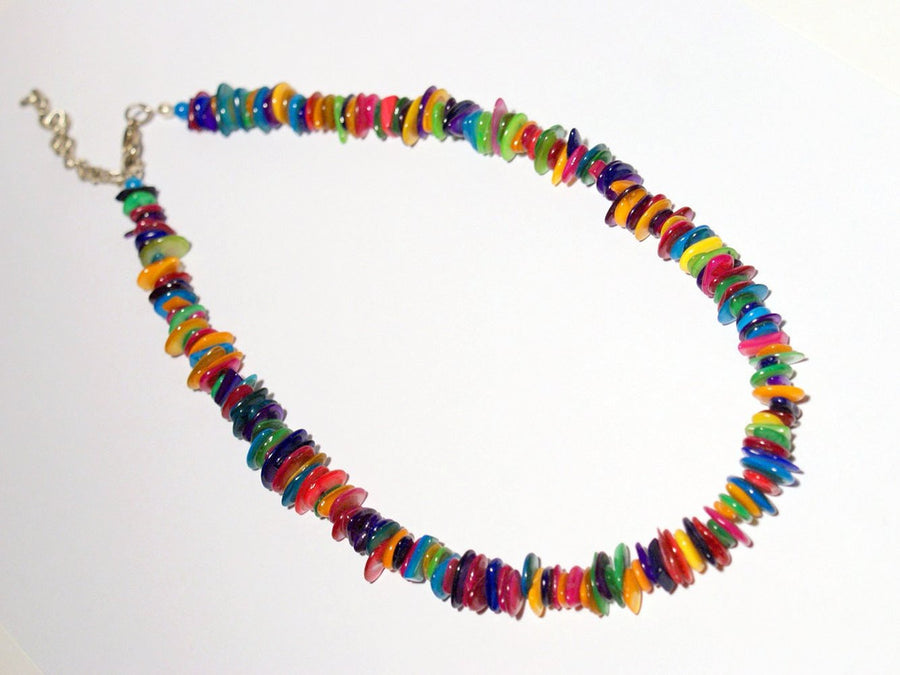 Handmade Colorful Mother of Pearl Necklace