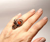 Handmade Copper Wire Sunstone Ring