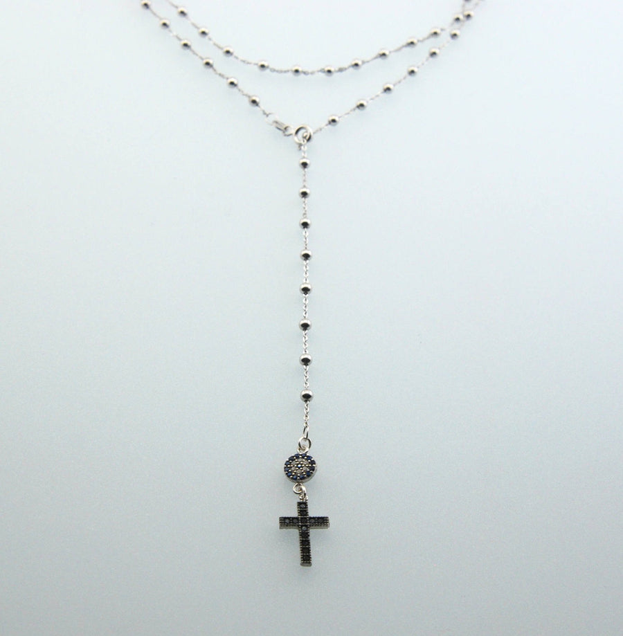 Handmade Evil Eye Protection Cross Necklace