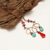 Handmade Turquoise and Red Statement Necklace