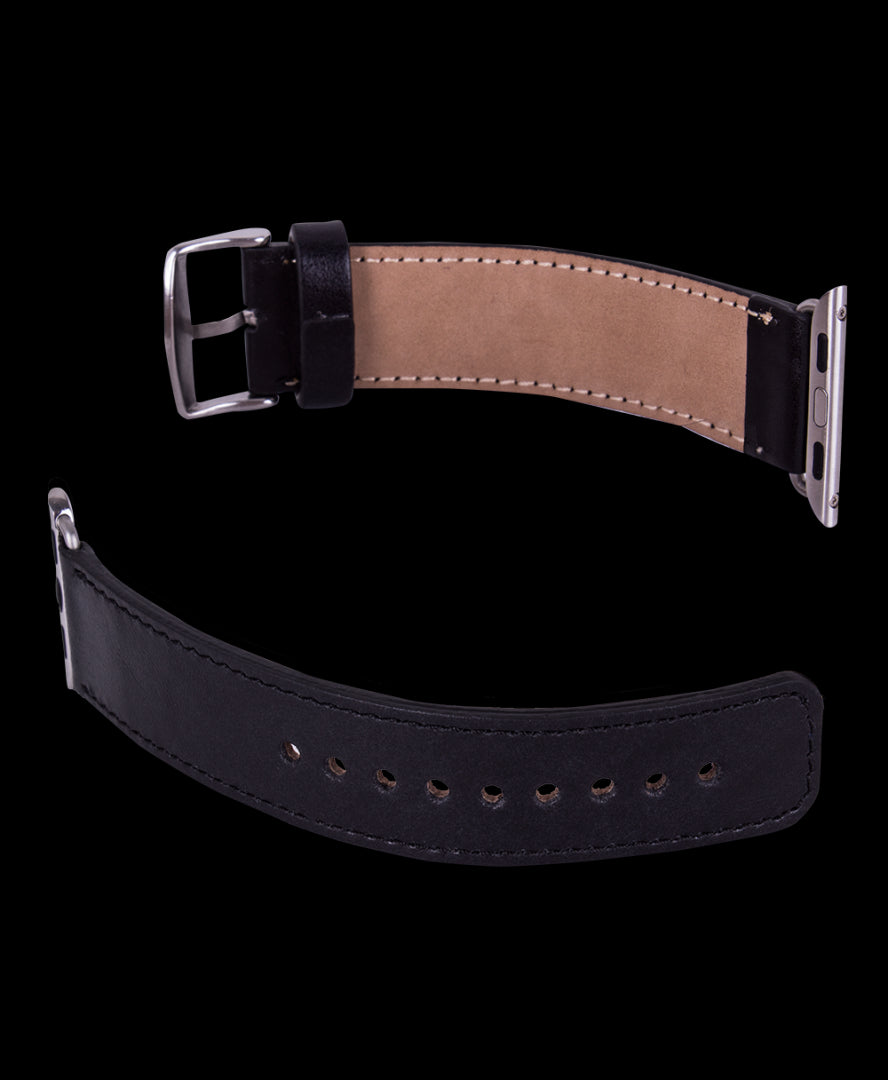 Leather Apple Watch Strap, Black