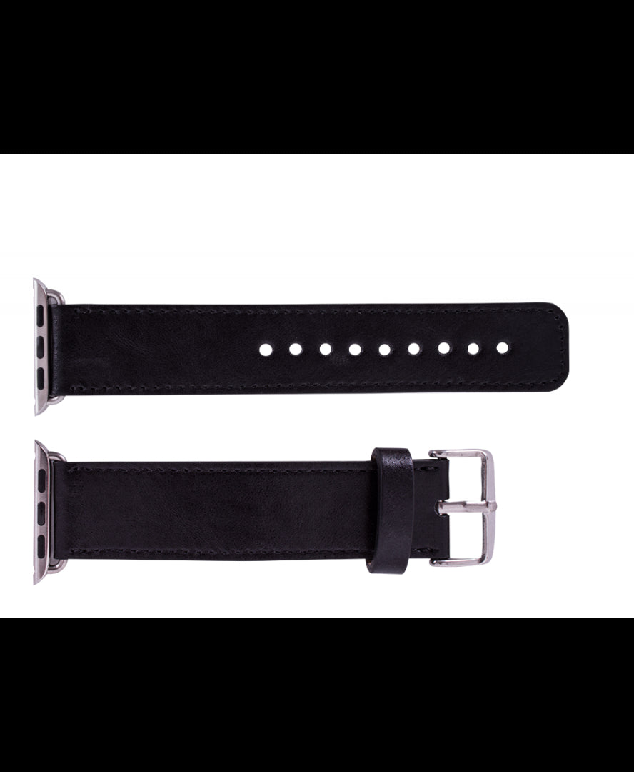 Leather Apple Watch Strap, Black