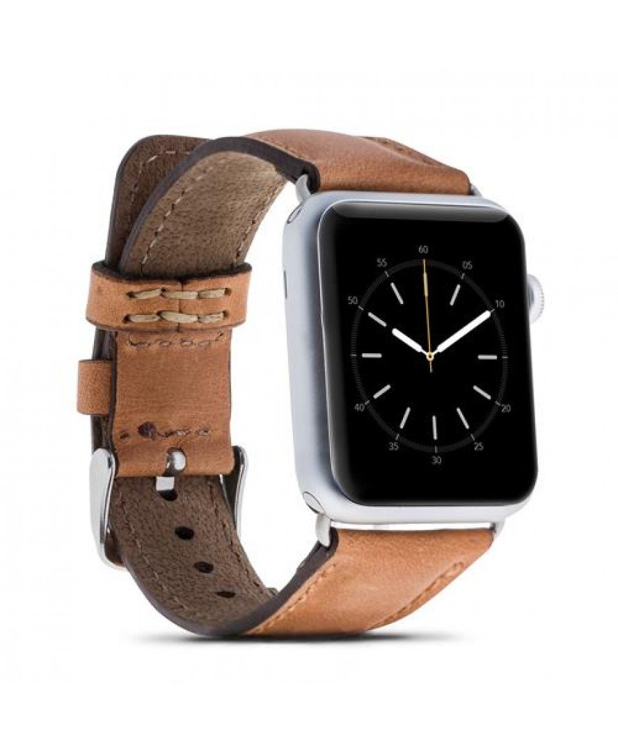 Leather Apple Watch Strap, Tan Color