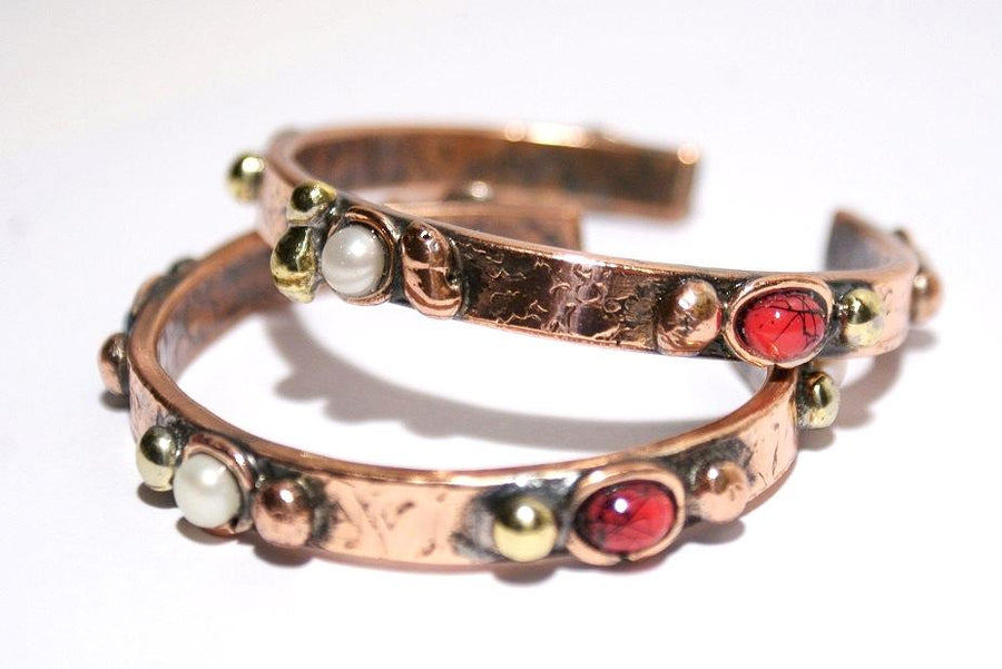 Handmade Bangle Bracelet, Copper Cuff Bracelet