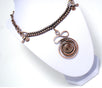 Handmade Copper Necklace, Wire Wrapped