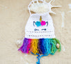 Handmade Crochet Unicorn Rainbow Baby Tank