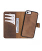 Leather Detachable Wallet Case for iPhone 7/7+/8/8+, Brown