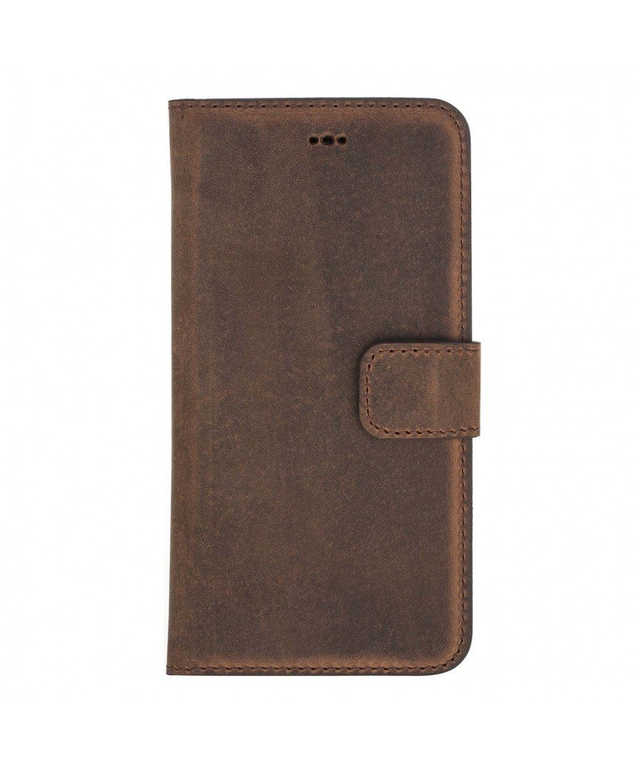 Leather Detachable Wallet Case for iPhone 7/7+/8/8+, Brown