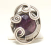 Handmade Amethyst Ring, Wire Wrapped