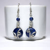 Handmade Wire Wrapped Lapis Lazuli Earrings