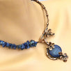 Handmade Lapis Lazuli Copper Wire Wrap Necklace