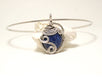 Handmade Lapis Lazuli Pendant Wire Wrap Necklace