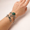 Handmade Malachite Wire Wrapped Bracelet