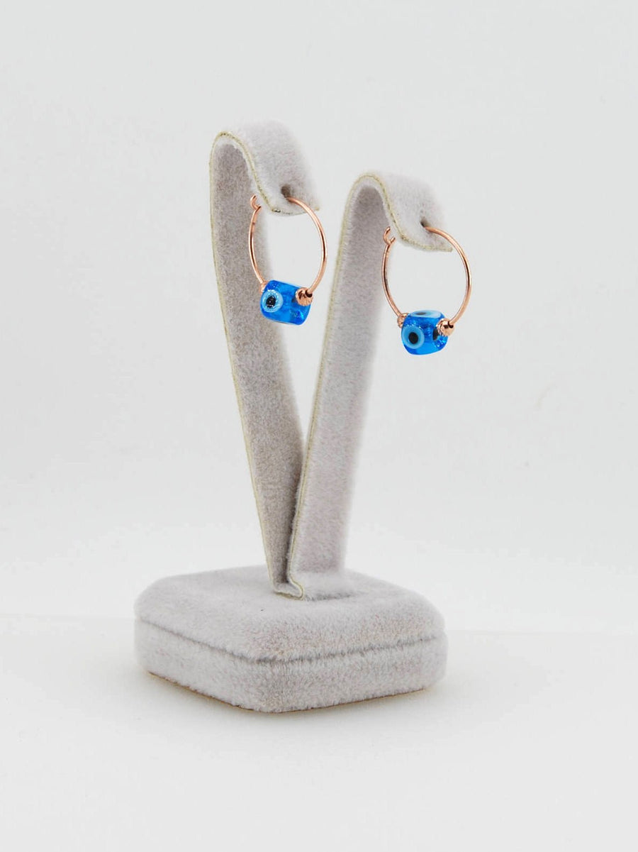 Handmade Minimalist Ear Cuffs, Evil Eye Earrings