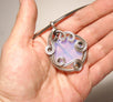 Handmade Wire Wrapped Moonstone Pendant Necklace