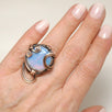 Handmade Moonstone Copper Wire Ring