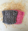 Handmade Baby Knit Hat & Diaper Cover with Flower