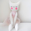 Handmade Plush Animal Doll nursery decor, Princess Kitty Ballerina