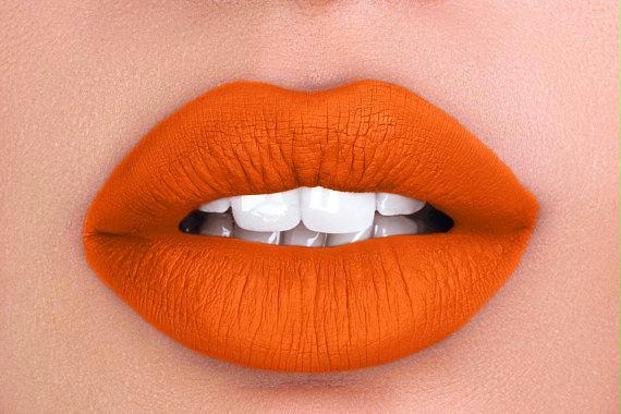 Matte Liquid Lipstick, cruelty free makeup, Sweet Orange