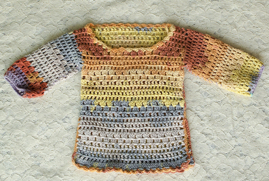 Handmade Toddler Knit Top Kids Crochet Tunic