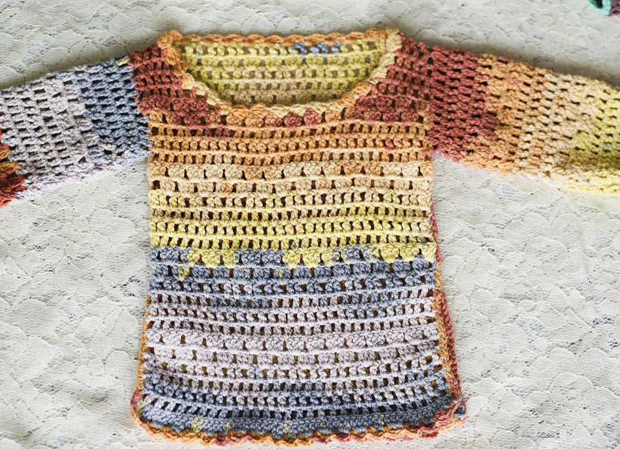 Handmade Toddler Knit Top Kids Crochet Tunic