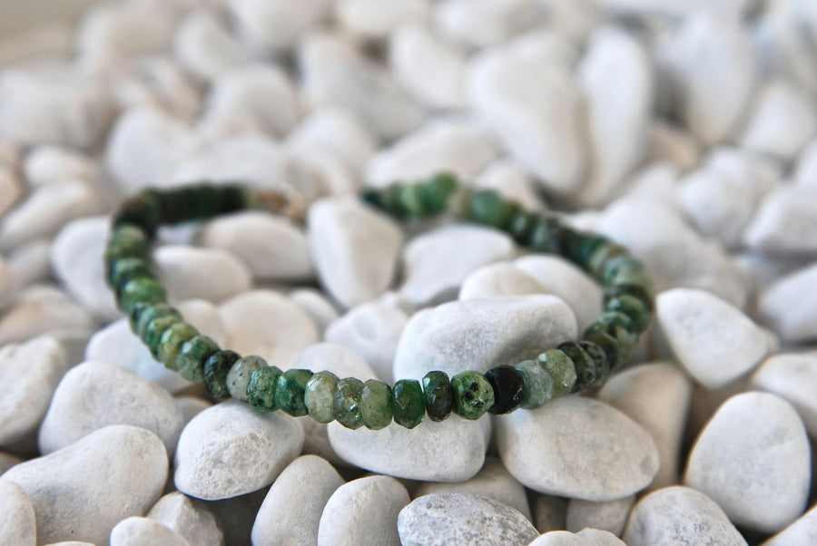 Handmade Tourmaline Beads Stacking Bracelet