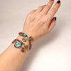 Handmade Wire Wrap Turquoise Cuff Bracelet