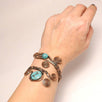 Handmade Wire Wrap Turquoise Cuff Bracelet