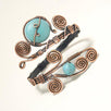 Handmade Copper Turquoise Cuff Bracelet