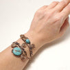 Handmade Copper Turquoise Cuff Bracelet