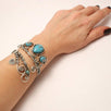 Handmade Wire Wrapped Turquoise Cuff Bracelet