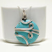 Handmade Wire Wrap Turquoise Pendant Necklace