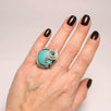 Handmade Turquoise Gemstone Adjustable Boho Ring