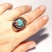 Handmade Wire Wrap Turquoise Ring