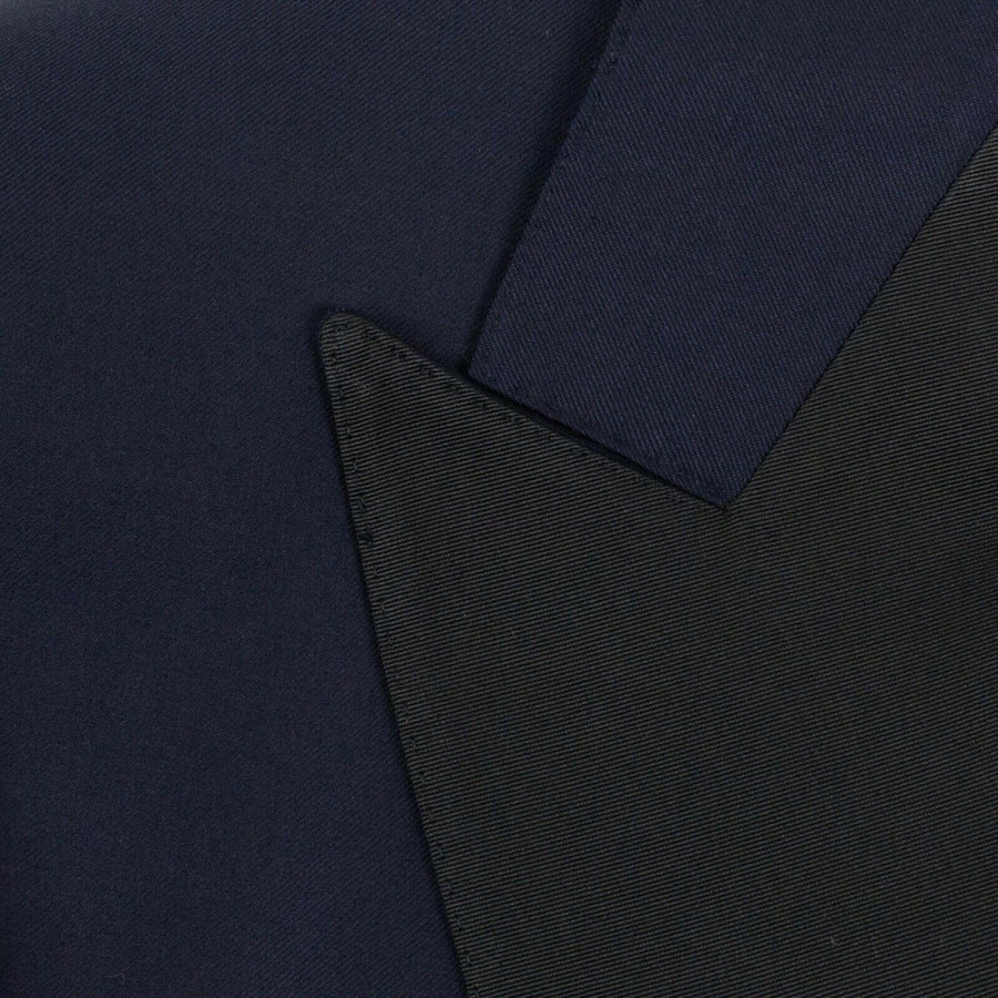 Wool One Button Tuxedo - Blue