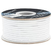 Cmple - 100ft 16awg Speaker Wire Cable With 2 Conductor Speaker Cable (cca) Copper Clad Aluminum Cl2 Rated In-wall Speaker Wire For Home Theater & Car Audio - 100 Feet, White