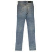 Faded Denim Skinny Stack Jeans - Blue