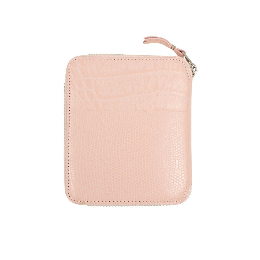 Animal Embossed Patchwork Square Wallet - Pink